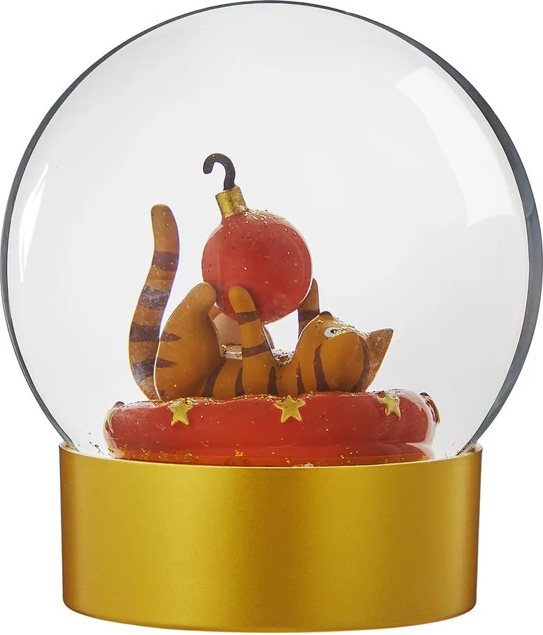 CELEBRATE X-MAS Snehová guľa mačka 11 cm