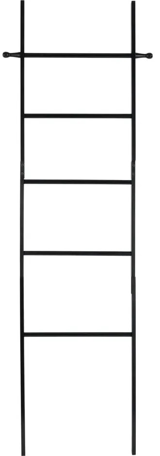 Čierny bambusový rebrík na uteráky Wenko Suri