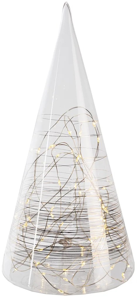 Sklenený LED svetelný stromček JEDĽA XL LINIEN
