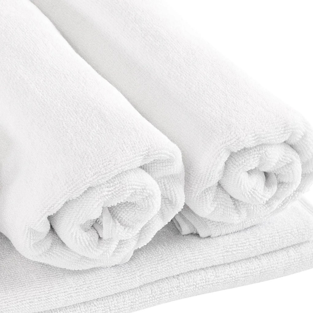 FROTÉ UTERÁK SMOOTH 70x140 CM BIELA