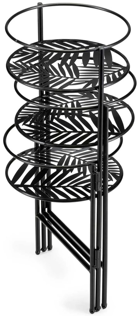 STOJAN NA KVETINÁČ TRIPLE 55X64X20 CM ČIERNA