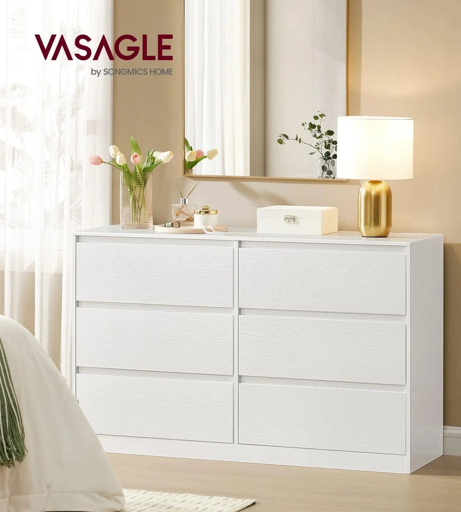 Komoda Vasagle Kailyn 119,4 cm bílá