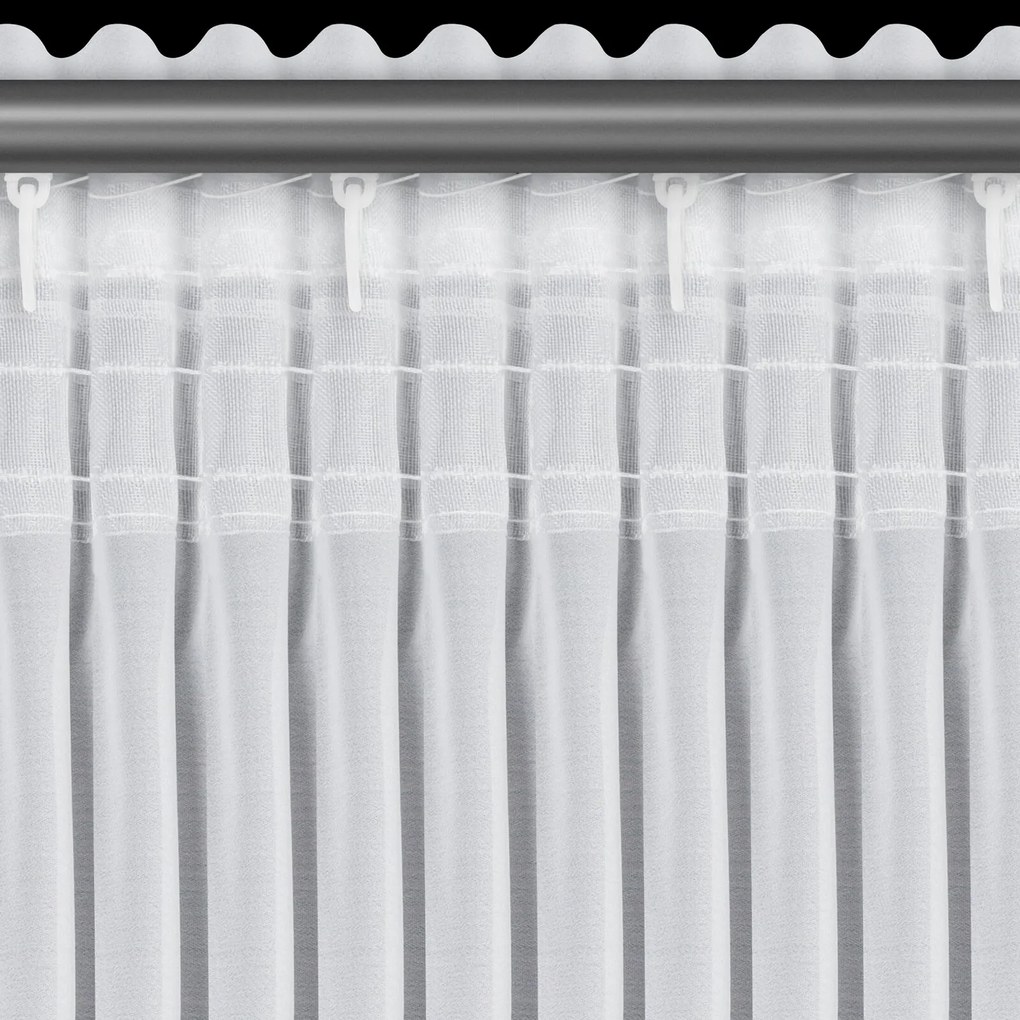 ZÁCLONA NA PÁSKE KAREN 140X270 CM BIELA