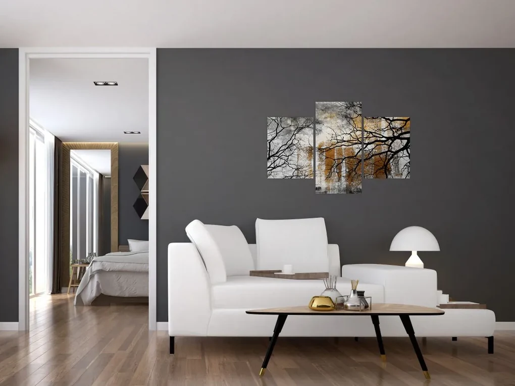 Obraz - Siluety stromov (90x60 cm)