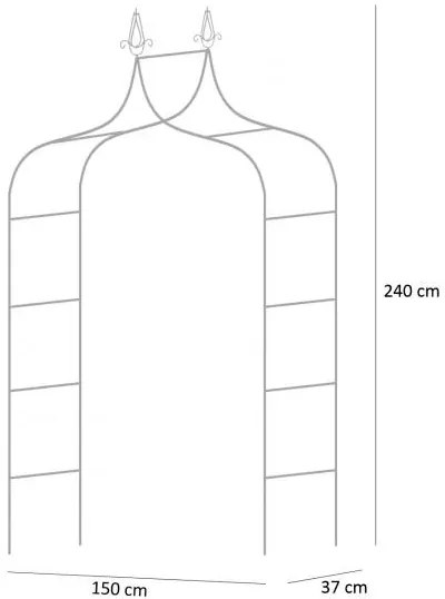 Elegantná záhradná pergola