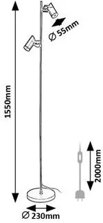 Rabalux MAXIMILIAN stojacia lampa 73046