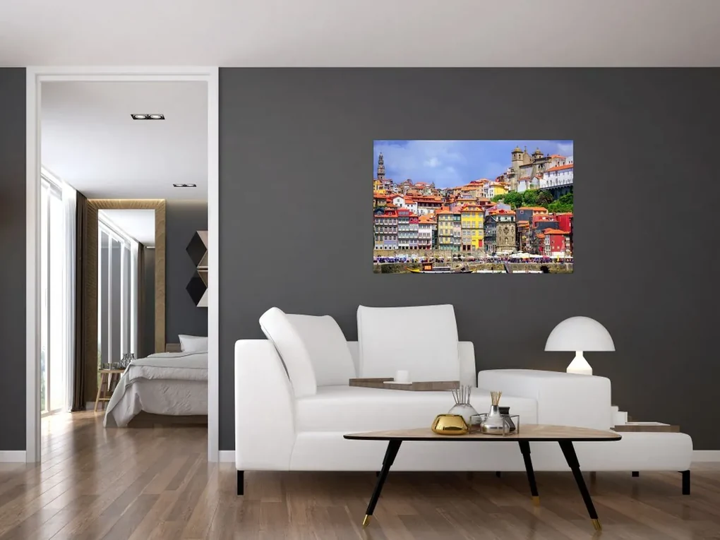 Obraz - Ribeira, Portugalsko (90x60 cm)