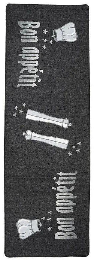 Koberec do kuchyne 0,8/2,5 KMDV205 CB G9 čierna