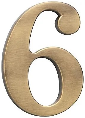 Domová číslica COBRA - 5 cm (OFS - bronz česaný), 7, COBRA OFS (bronz česaný)