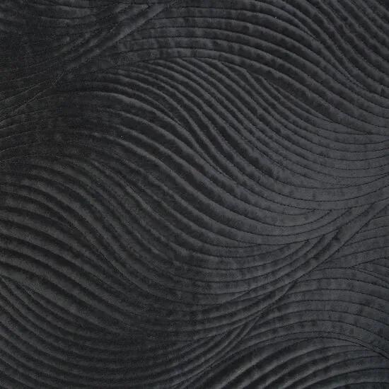 Kvalitný prešívaný prehoz na posteľ čiernej farby Šírka: 220 cm | Dĺžka: 240 cm