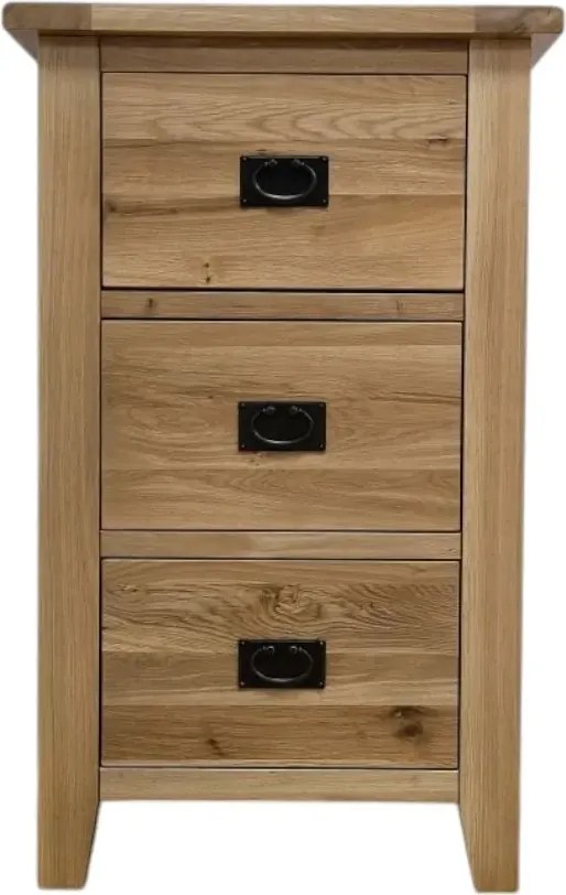 Úzka skrinka na dokumenty s 3 hlbokými zásuvkami, 50x50x110 cm