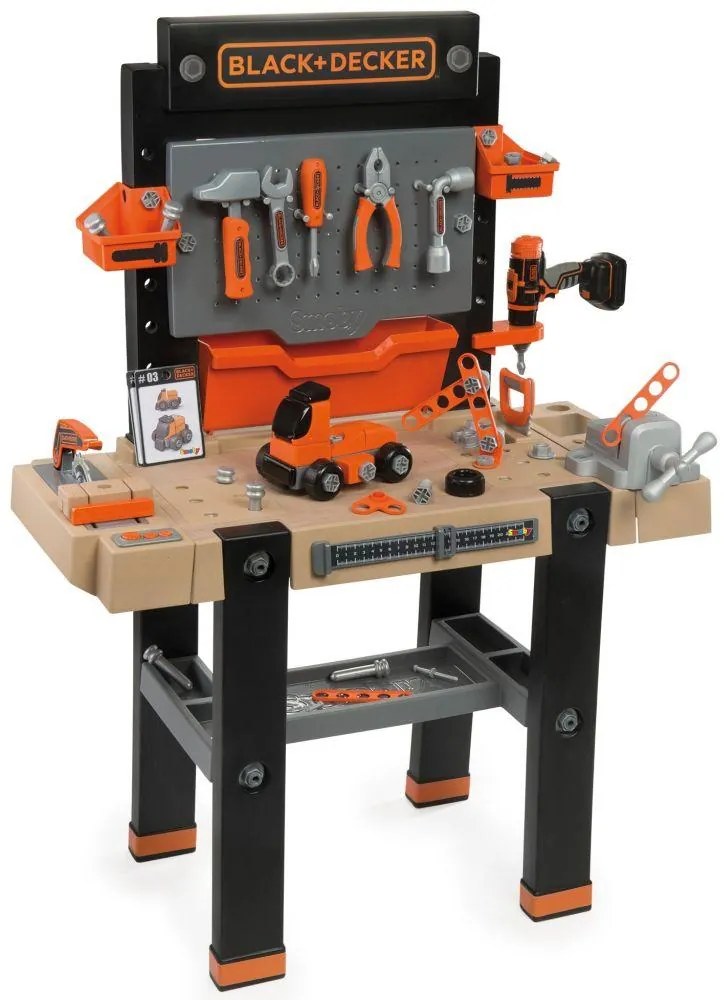 Smoby 360702 Black&Decker elektronický pracovný stôl Ultimate so zvukom SM 360702