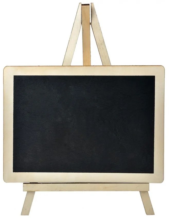 Malá drevená tabuľka na stojane - 20*1*15 cm