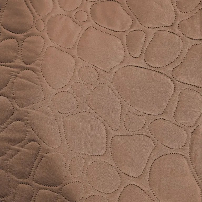 Svetlohnedý prehoz na posteľ STONE Rozmer: 200 x 220 cm