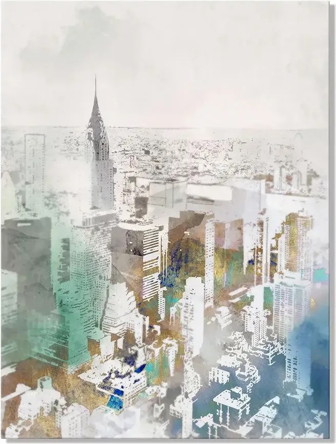 Obraz na plátne 680x30x900 Výhľad na mesto