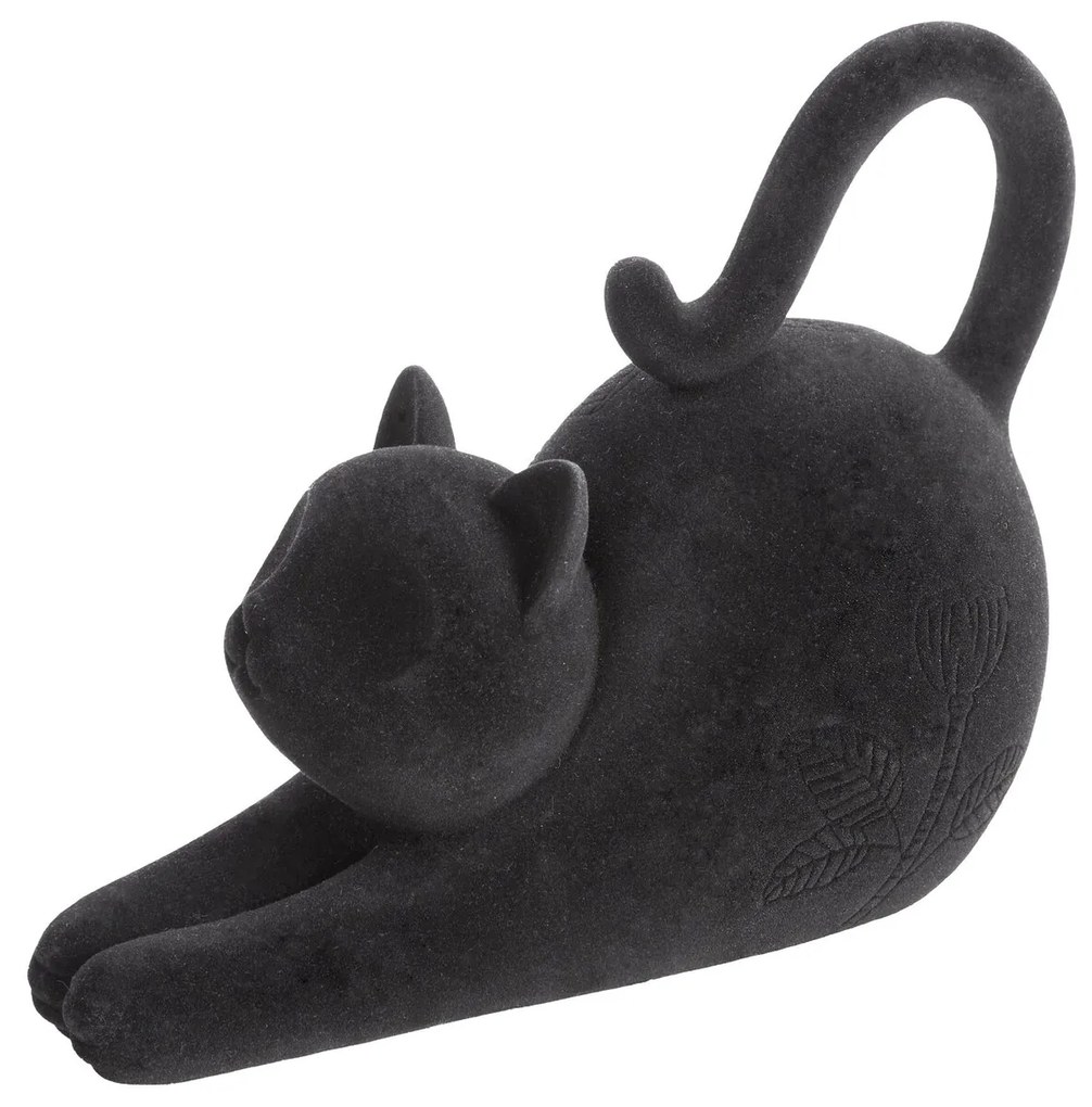 DEKORAČNÁ SOŠKA MOLY 23X10X17 CM ČIERNA