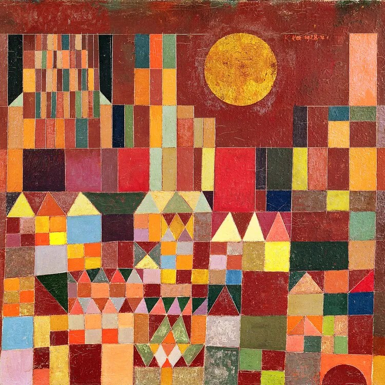 Obrazová reprodukcia Castle and Sun, 1928, Paul Klee