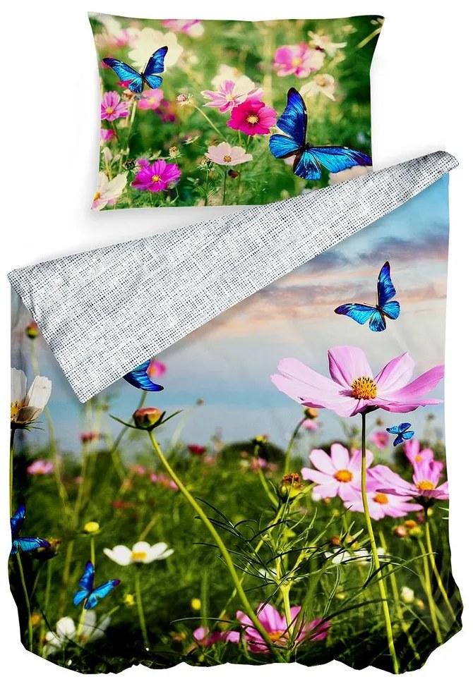 Gipetex Natural Dream 3D talianská obliečka 100% bavlna Garden - 140x200 / 70x90 cm