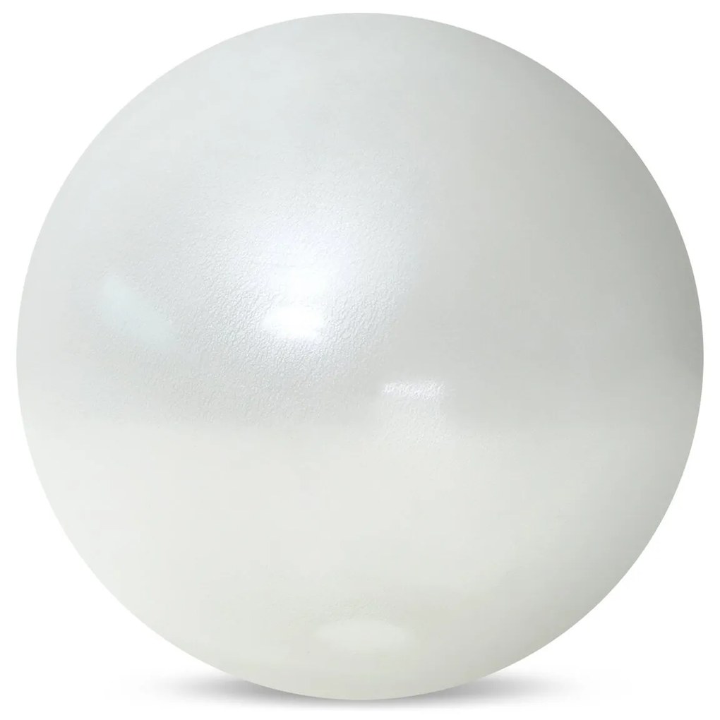 SKLENENÁ DEKORAČNÁ GUĽA GABI (02) 11X11X11 CM BIELA