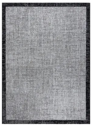 Koberec SIZAL FLOORLUX 20401 Ramka strieborný / čierny