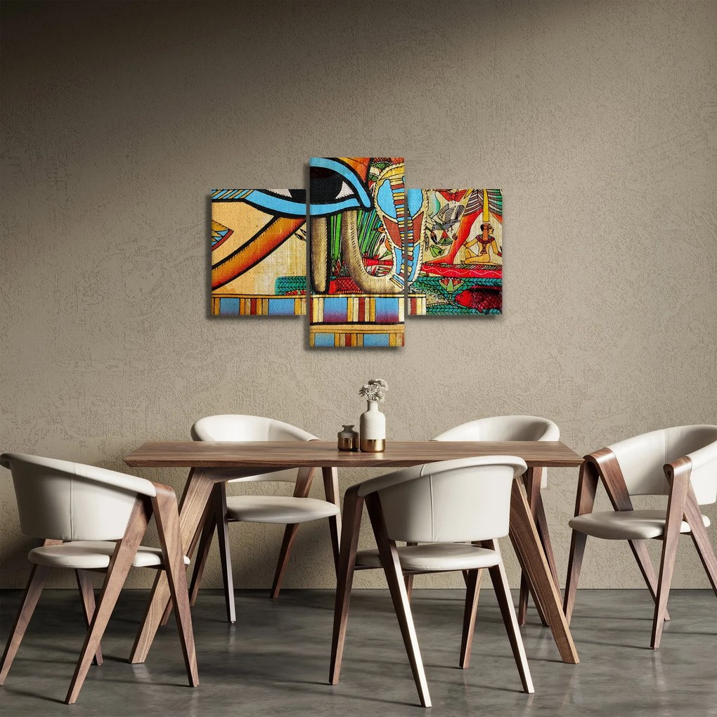 Obraz s egyptskými motívmi (90x60 cm)