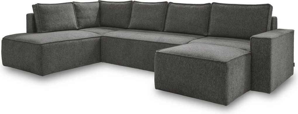 XXXLutz SEDACIA SÚPRAVA, textil, tmavosivá MID.YOU - Sedačky - 001454003623