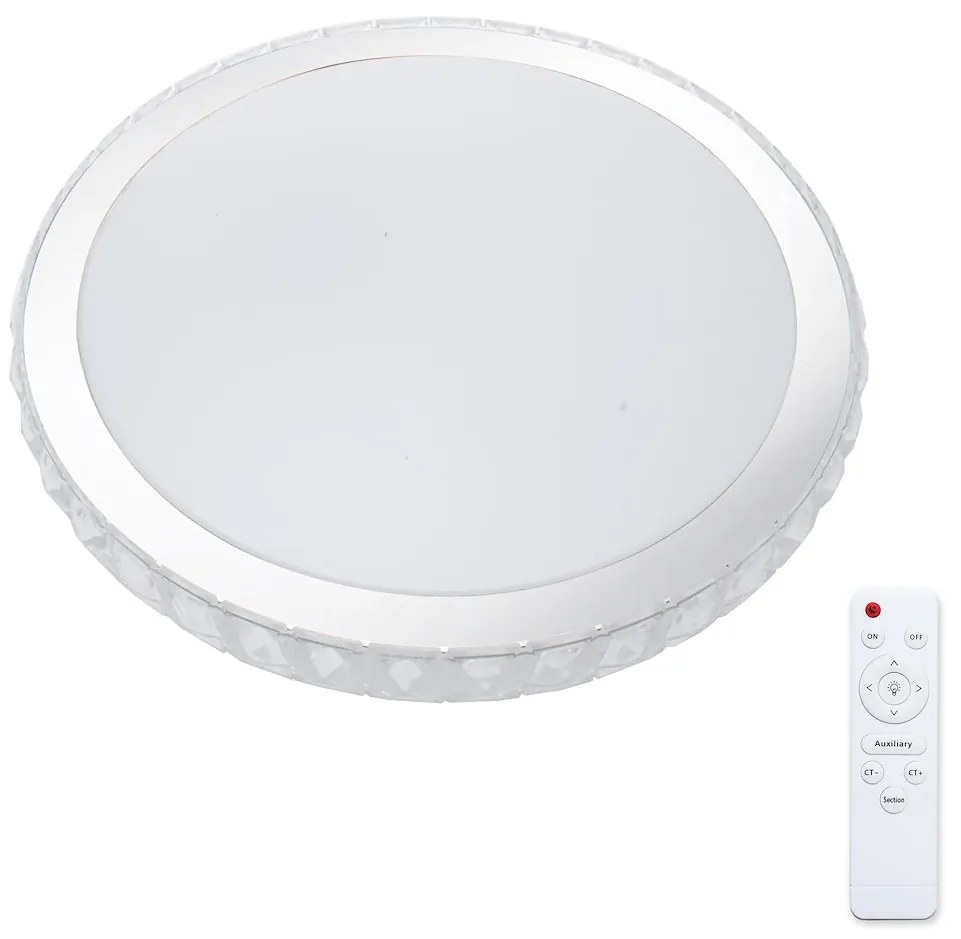 Stropné LED svietidlo Layla, 1x LED 33w, 3000-6000k, w/ch, s ovládačom