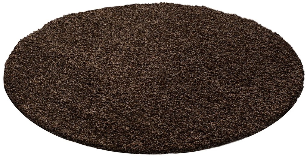 Ayyildiz Kusový koberec LIFE 1500, Okrúhly, Hnedá Rozmer koberca: 80 cm KRUH