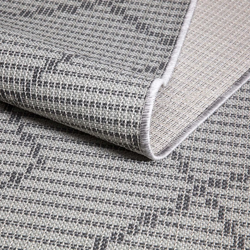Dekorstudio Šnurkový koberec PALM 3526 - antracitový Rozmer koberca: 80x150cm