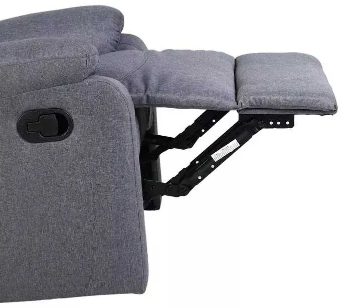 LuxuryForm DESIGN Televízne kreslo CARLOS s polohovaním - šedé