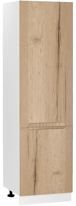 Kuchynská skrinka Zoya D60lo 2133 Pl 2fr Dub Halifax/Biely