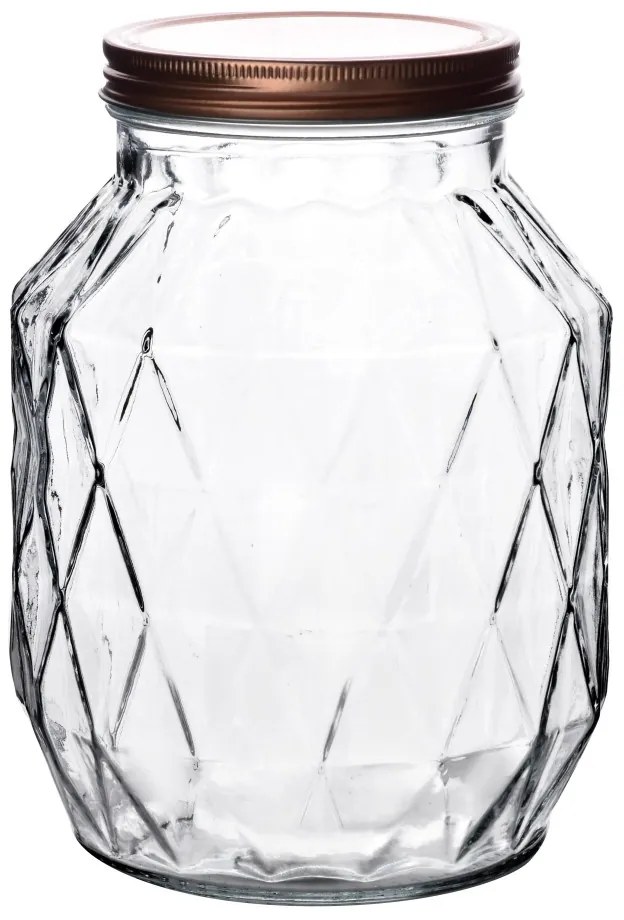 Skleněná dóza Dia  2,7 l čirá