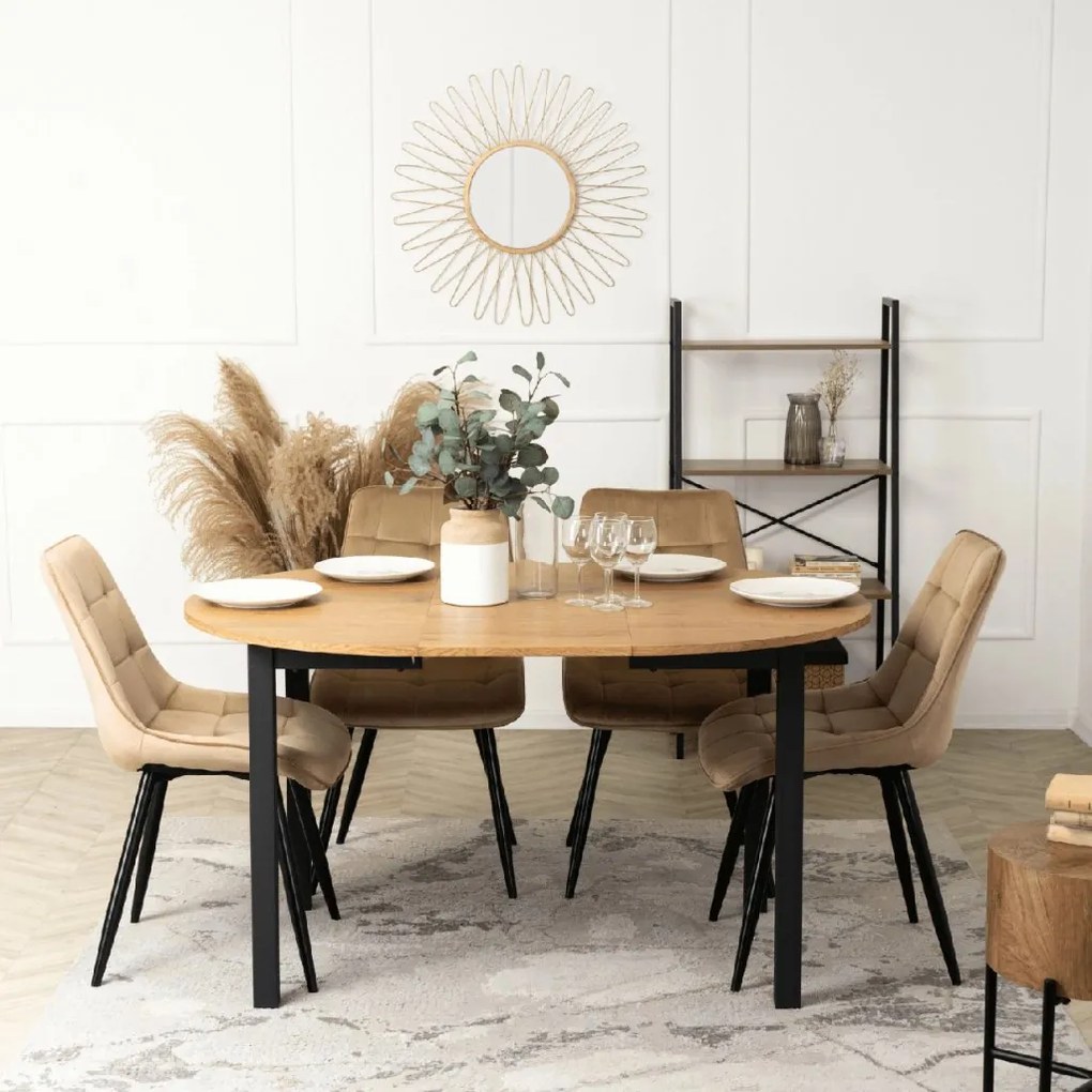 PROXIMA.store - Čalúnená jedálenská stolička RIO FARBA: čierna