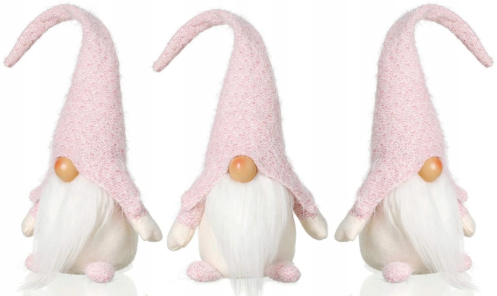 Vianočný škriatok 50 cm - ružový