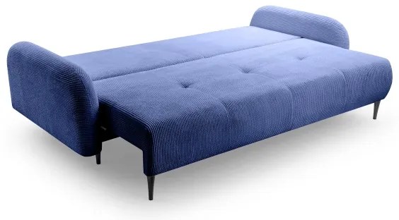 Rozkladacia čalúnená trojmiestna pohovka CLOUDY modrá