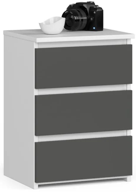 Nočný stolík CL3/40 biely / sivý