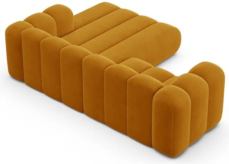 Žltá rohová pohovka (pravý roh) Lupine – Micadoni Home