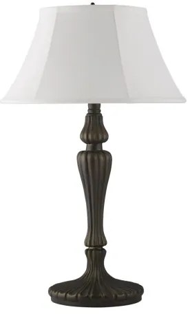 Searchlight EU46091WH - Stolná lampa AMY 1xE27/60W/230V