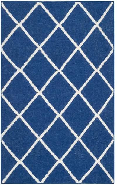 Vlnený koberec Fes 76x121 cm, modrý