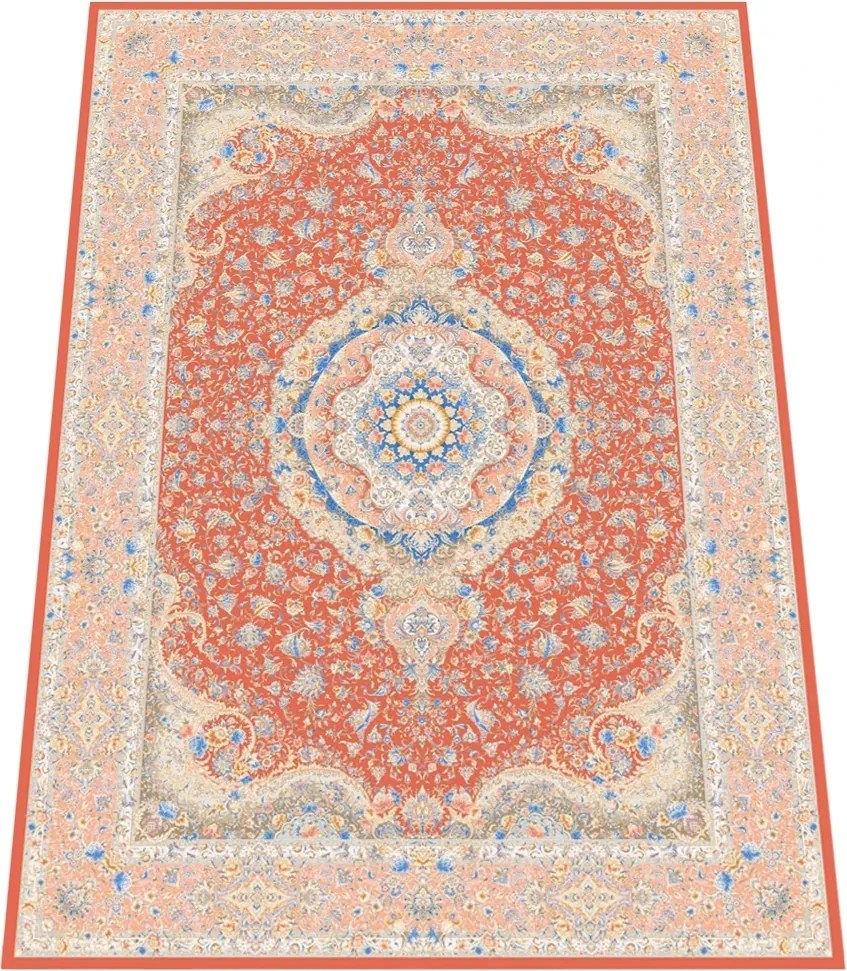Koberec Miras 1200 MADDER RED – červený obdĺžnik so vzorom Rozmer: 200x300 cm
