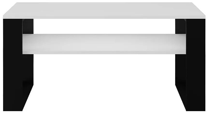 Konferenčný stolík Modern 1p Biela/Čierna