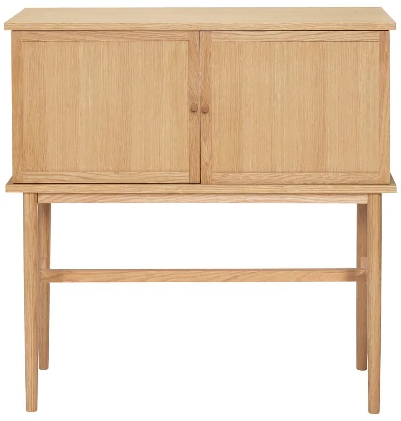 Skrinka v dekore duba v prírodnej farbe 90x90 cm Dash – Hübsch