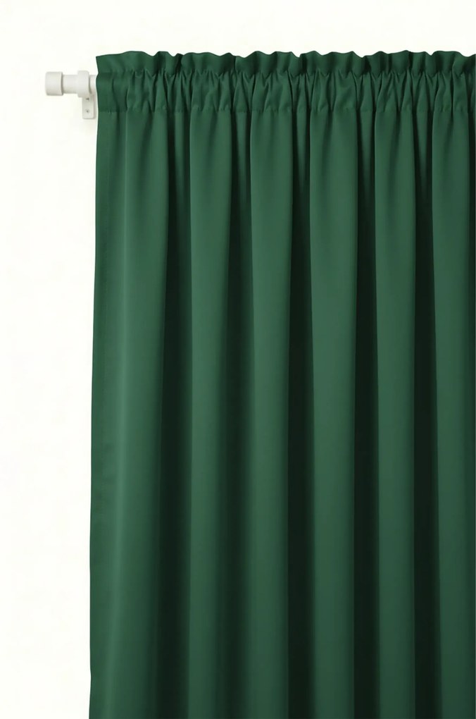 Záves na krúžkoch HOLD fľašovo zelený 140x250 cm