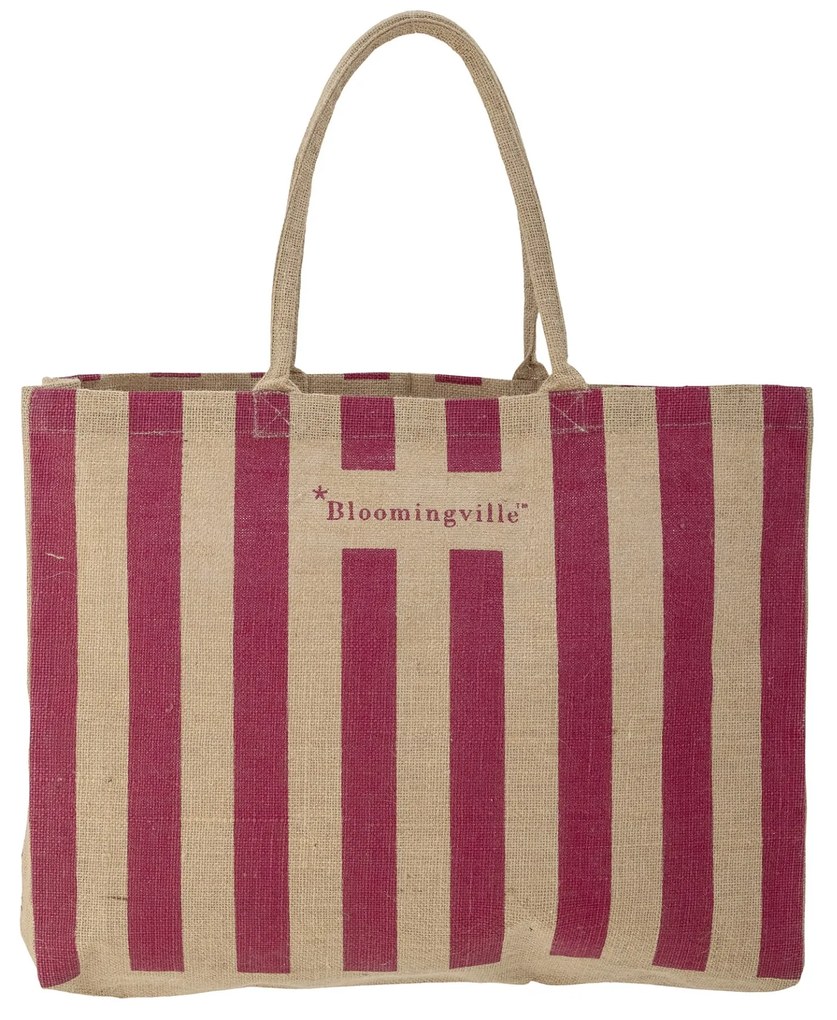 Bloomingville Nákupná taška BERGAMO, modrá, juta