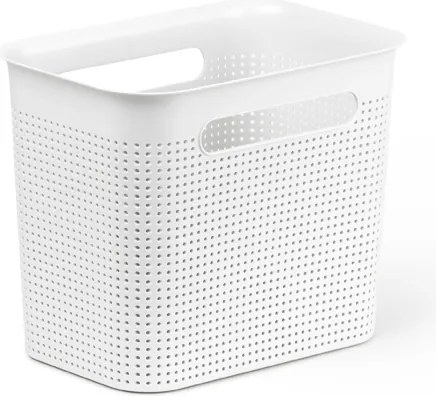 Rotho Úložný box s rúčkami BRISEN 7l, 26x18x21cm, biely