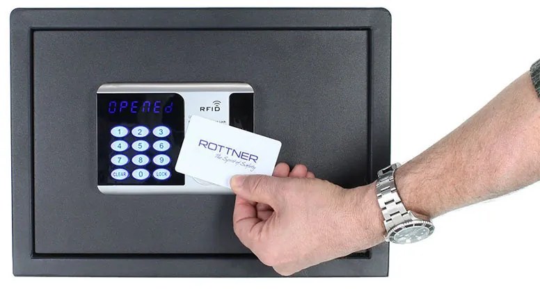 Rottner Nábytkový elektronický trezor RFID 1, 250 x 350 x 250 mm, RFID čip/karta