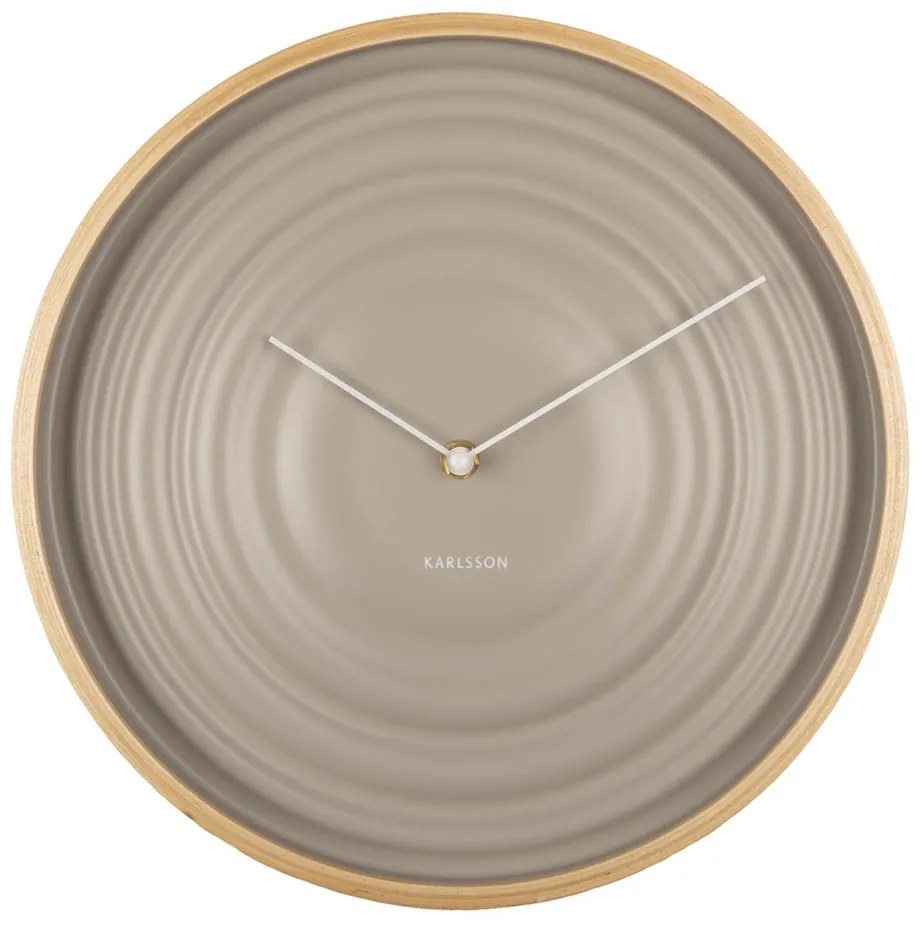 Béžové nástenné hodiny Karlsson Ribble, ø 31 cm