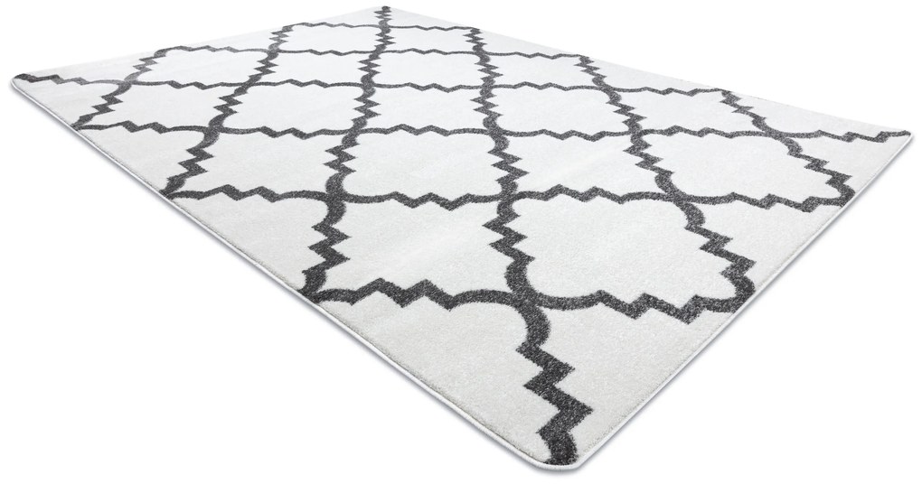 Koberec SKETCH - F343 Marocká mreža, krémovo - sivý