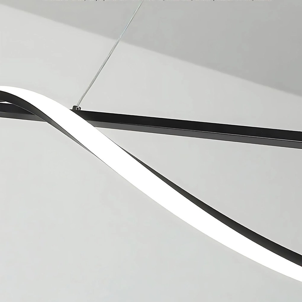 Toolight Toolight, LED závesná lampa 120cm, 27W, 3000K, LHJ019-CP, čierna, OSW-50004