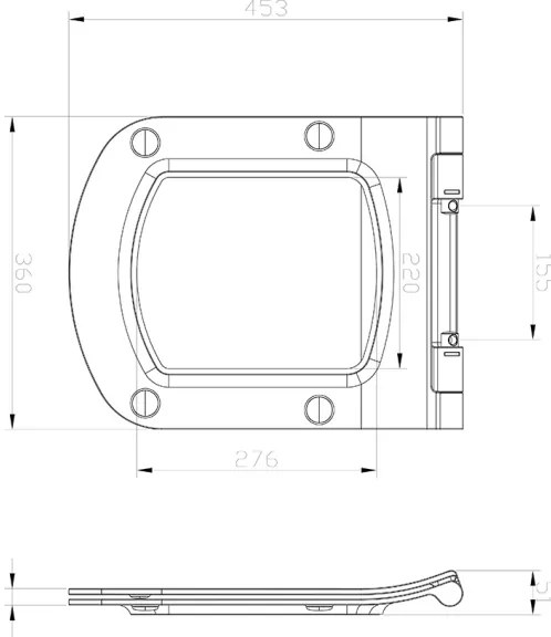 Ravak X01673 - WC sedadlo SoftClose CLASSIC SLIM biela